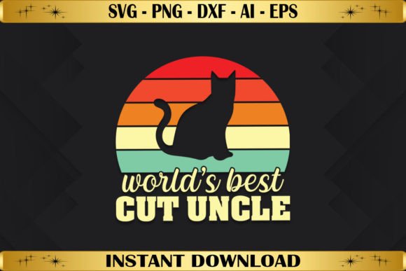 Cat Uncle Vintage: A Charming Addition to T-Shirt Designs and Graphics