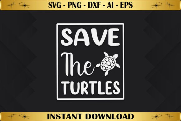 Save the Turtles: A Versatile Graphic for T-Shirt Designs