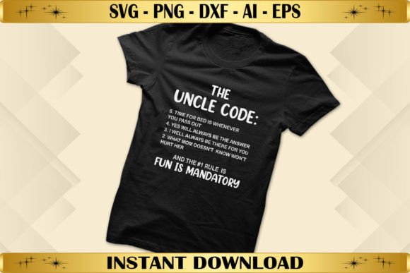The Uncle Code Funny: A Versatile Graphic for T-Shirt Designs