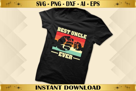Vintage Best Uncle Ever: A Versatile T-Shirt Design Graphics