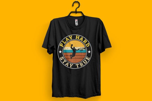 Vintage Play Hard Stay True T-Shirt: A Versatile Graphic Design
